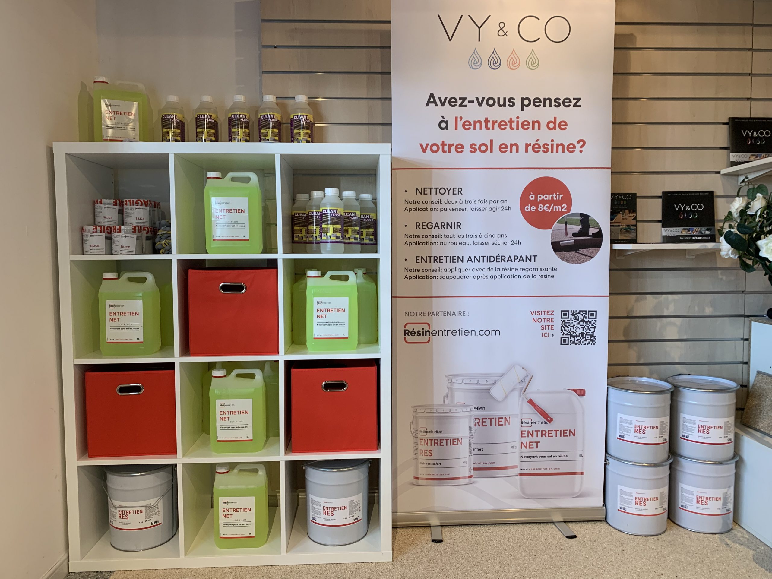 Produits Resinentretien pour sols en résine