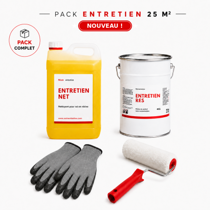 Pack résine d'entretien 25m2