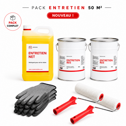 Pack résine d'entretien 50m2